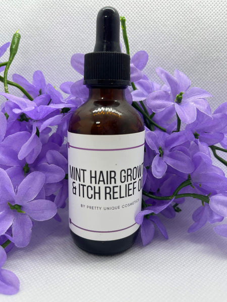 Mint itch relief and hair growth oil